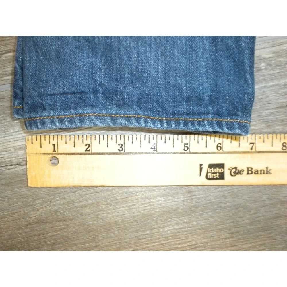 J Crew‎ Jeans 31x32 Blue Denim The Driggs Slim Fit Straight Leg Mid Wash C9894